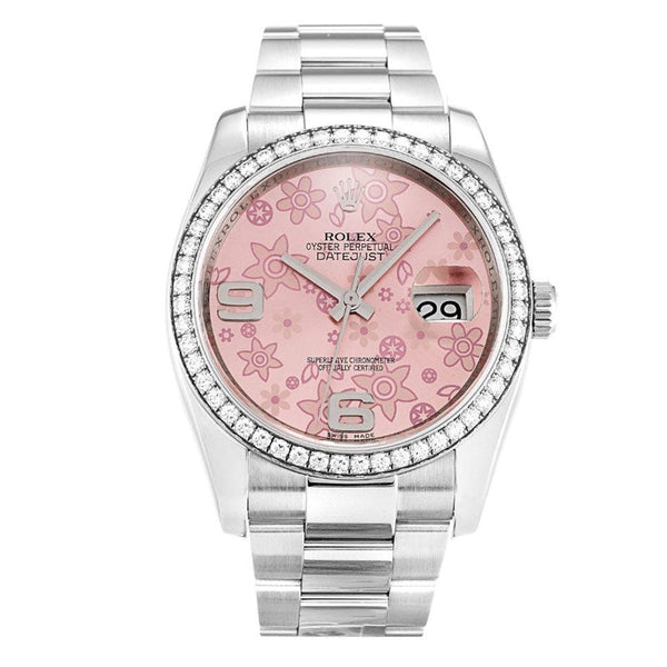 Datejust Pink Floral Dial 116244 Ladies 36MM