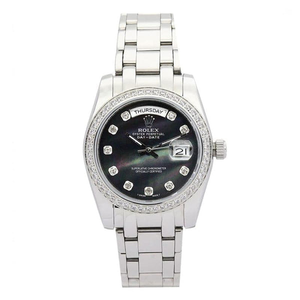 Day-Date Black Dial 118346 Mens 36MM