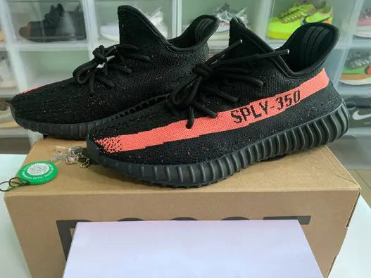 ADIDAS YEEZY BOOST V2 350 RED STRIPE BY9612